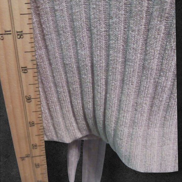 Perseption concept Ribbed faux Wrap Top color tan XLarge - Picture 4 of 6